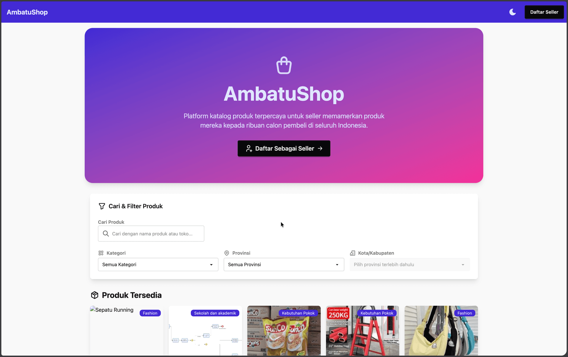 CatalogApp — Fullstack E-Commerce Catalog